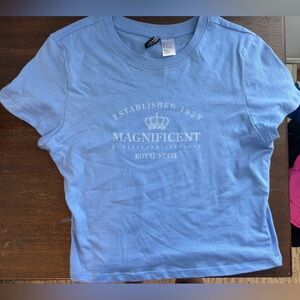 Blue Baby Tee Size Small